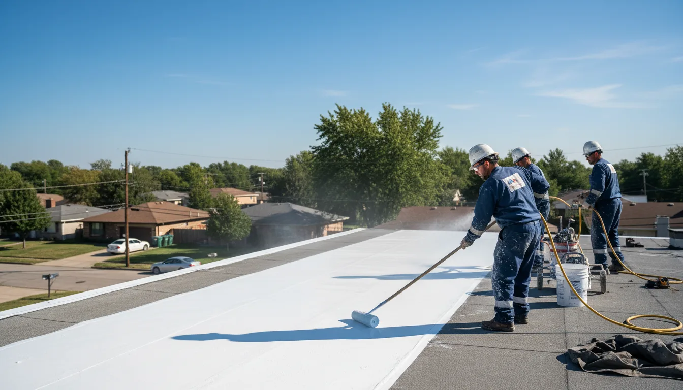 Commercial roof coating in Bascom, OH near me